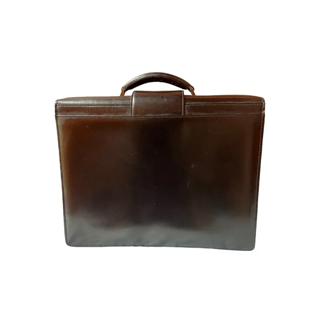 BALLY of Switzerland Leather Briefcase / Pilot - Lawyer - Doctor